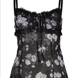 Brock Collection Siria Black Floral Tank